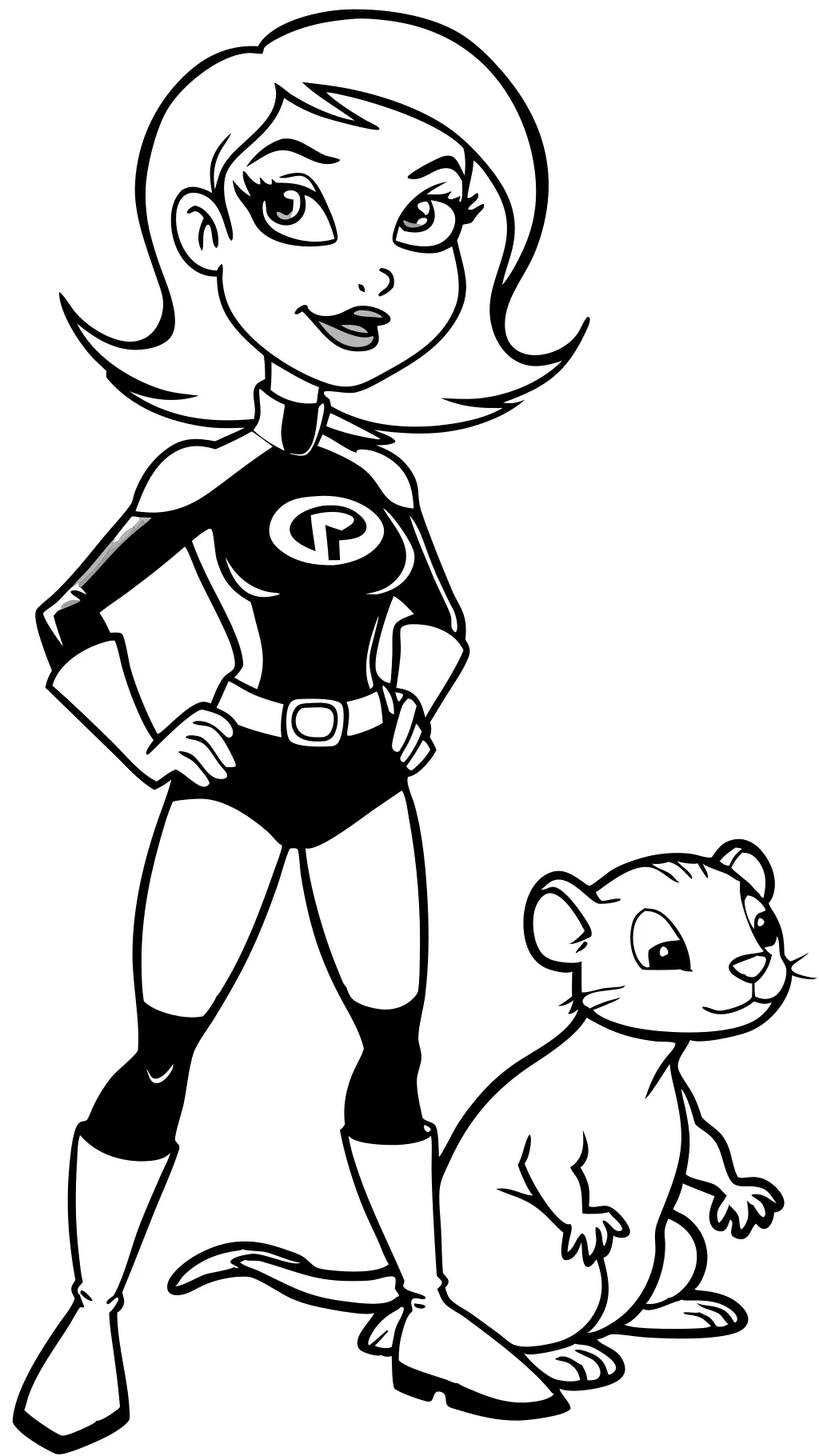 kim possible coloring pages